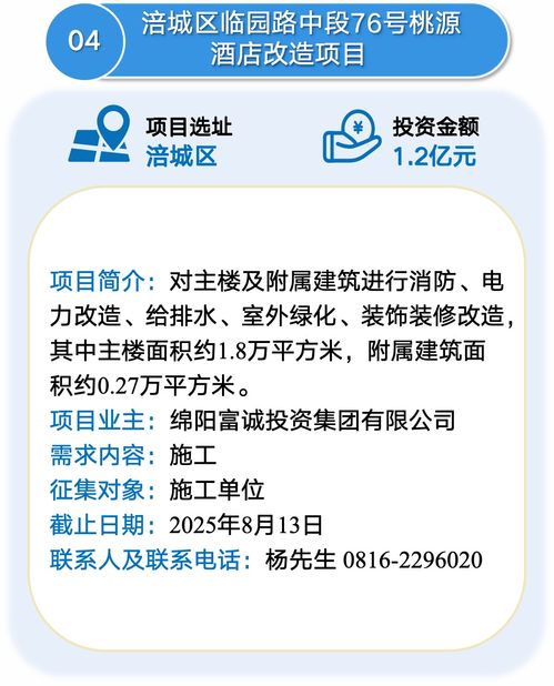 綿陽發布一批投資項目機會清單，助力投資信息咨詢